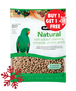 ZuPreem Natural Med/Lrg - Complete Food for Parrots 3lb - BOGOF